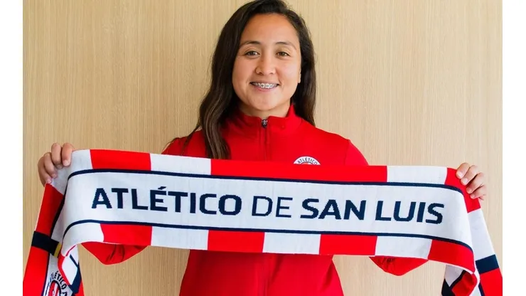 Melissa Espina es presentada en Atlético de San Luis Fem