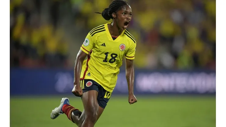Linda Caicedo durante la Copa América 2022