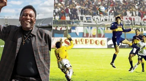 Pelé no dejó pasar la oportunidad de felicitar a Everton por su título ante Colo Colo.