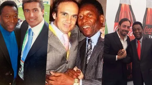 Los famosos chilenos comparten sus fotos con Pelé