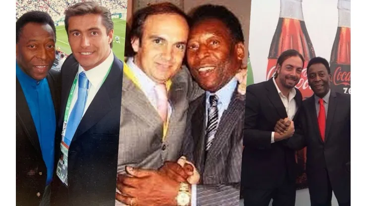 Los famosos chilenos comparten sus fotos con Pelé