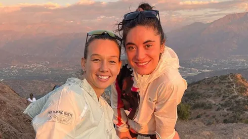 Tiane Endler con su esposa Sofía Orozco