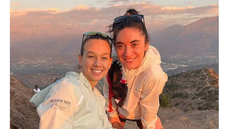 Tiane Endler con su esposa Sofía Orozco