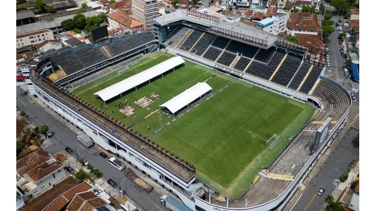 Santos ensayando el funeral de Pelé