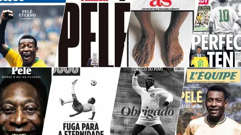 Algunas de las portadas que dejó la muerte de Pelé.