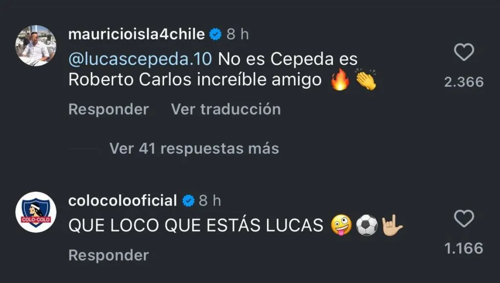 El mensaje de Mauricio Isla a Cepeda.