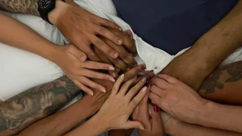 Esta es la última imagen de Pelé junto a su familia