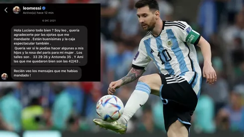 Messi vuelve viral a un vendedor de chalas en Argentina