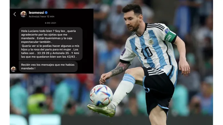 Messi vuelve viral a un vendedor de chalas en Argentina