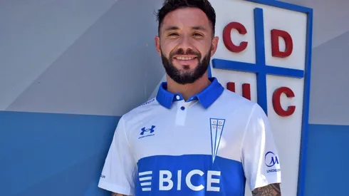 Eugenio Mena en su presentación con la UC