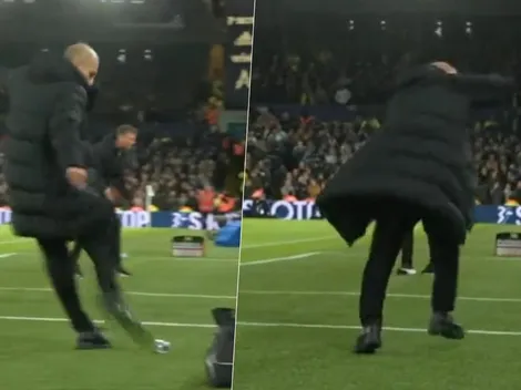 Video: Pep patea una botella y golpea a una persona