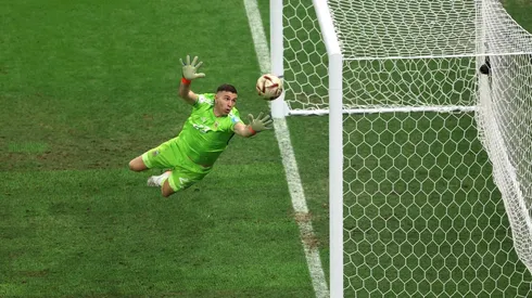 Dibu Martínez durante el Mundial de Qatar 2022