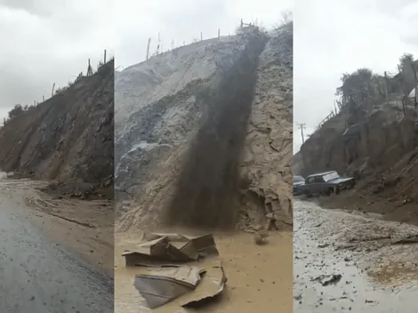¿En qué comuna hubo corte de ruta por lluvias?