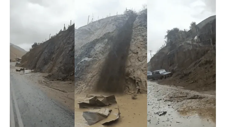 ¿En qué comuna hubo corte de ruta por lluvias?