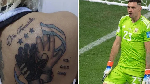 La mujer del tattoo que confundió el apellido de Dibu Martínez