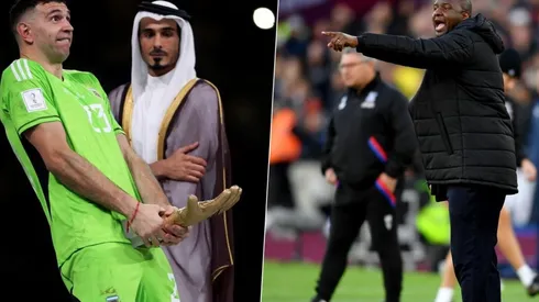 Dibu Martínez y Patrick Vieira