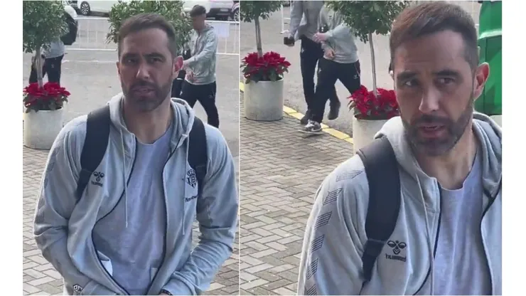 Claudio Bravo le hizo una broma a una mujer que intentaba sacarse una foto o tener un autógrafo de jugadores del Betis.