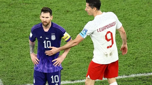 Messi y Lewandowski sacaron chispas en la cancha
