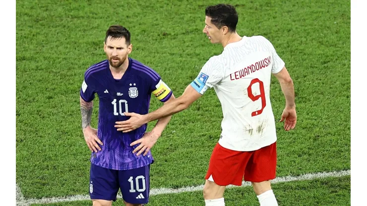 Messi y Lewandowski sacaron chispas en la cancha