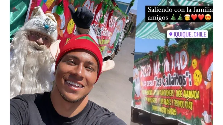 ¡Tremendo gesto! Brayan Cortés reparte regalos en Iquique