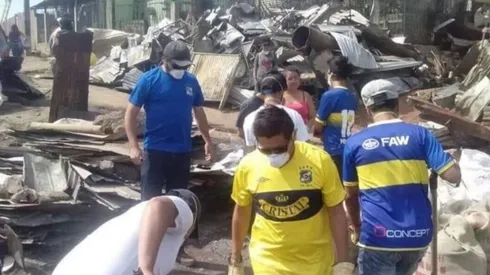 El delantero recordó cuando los hinchas de Everton fueron a colaborar con Valparaíso.