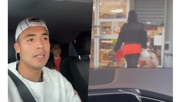 Nicolás Díaz junto a su esposa regalan comida en México