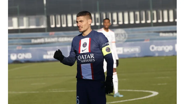 Verratti portó la jineta en el duelo amistoso anterior del PSG.