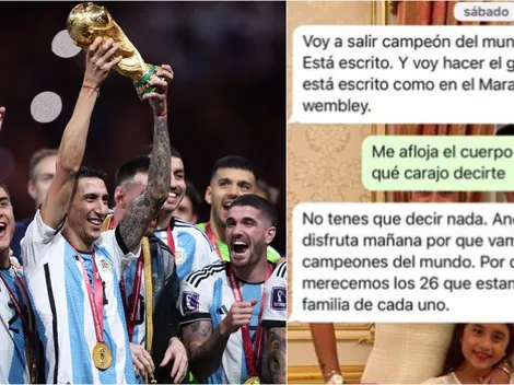 La estremecedora premonición de Di María a su pareja por WhatsApp