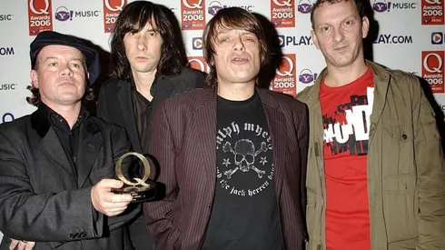 Martin Duffy, a la izquierda, junto con sus compañeros de Primal Scream.