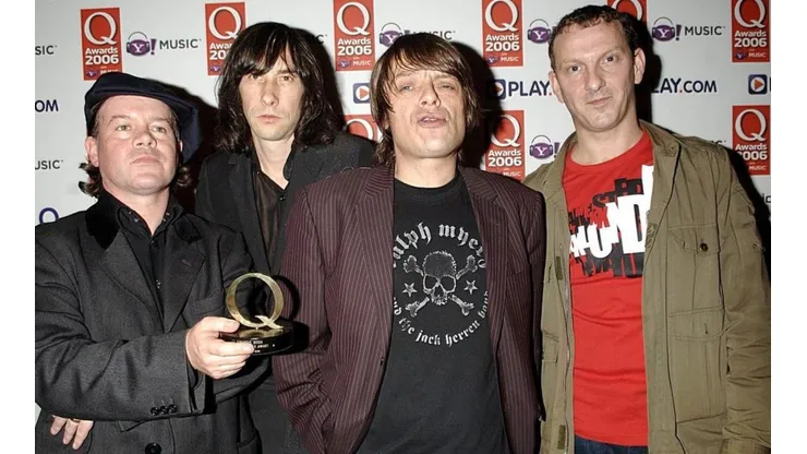 Martin Duffy, a la izquierda, junto con sus compañeros de Primal Scream.