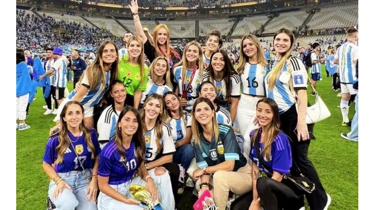 Las mujeres de la Albiceleste en la final del Mundial.