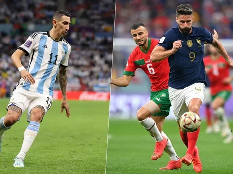 Formaciones: Di María vuelve y Giroud con lo justo para la final