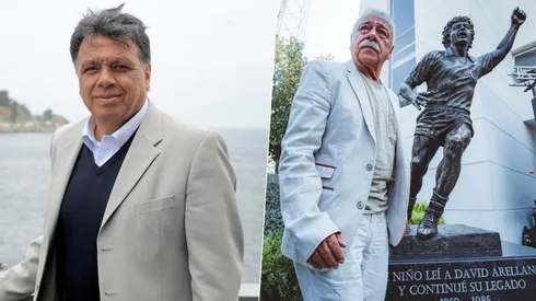 Elías felicitó a Carlos Humberto por su estatua.