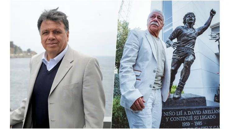 Elías felicitó a Carlos Humberto por su estatua.