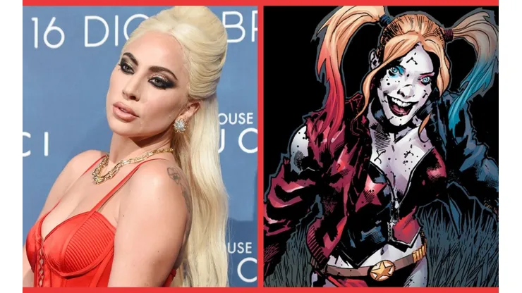 Lady Gaga y la versión en los cómics de Harley Quinn.
