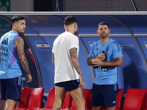 Kun sorprende con visita al entrenamiento de Argentina