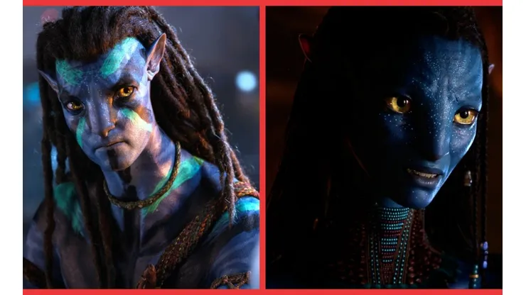 Sam Worthington es Jake Sully y Zoe Saldaña es Neytiri, en Avatar: El Camino del Agua.