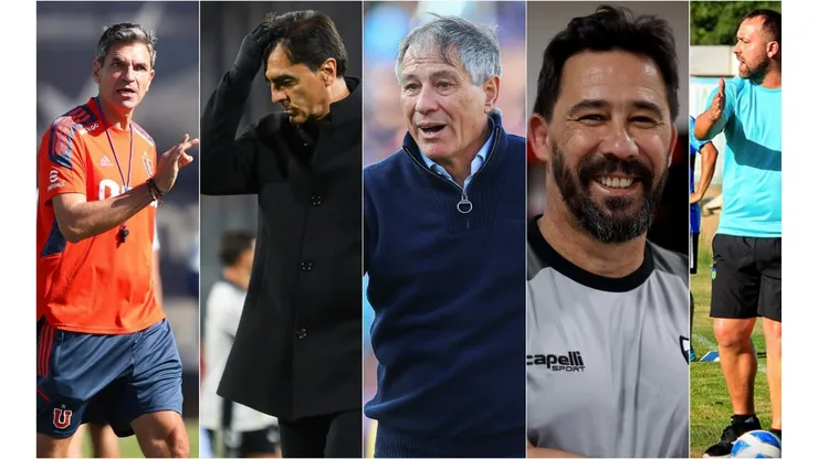 Mauricio Pellegrino, Gustavo Quinteros, Ariel Holan, Pablo Sánchez y Pablo de Muner, cinco de los 10 entrenadores argentinos que tendrá el Campeonato Nacional 2023.
