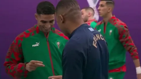 Kylian Mbappé y Achraf Hakimi