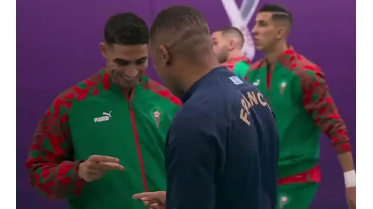 Kylian Mbappé y Achraf Hakimi