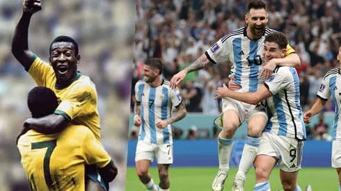 Pelé celebra el triunfo de Argentina