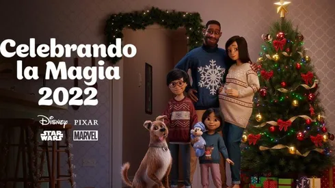 La familia protagonista del cortometraje El Regalo, de Disney.
