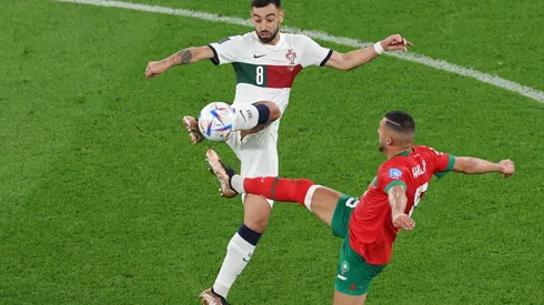 Bruno Fernandes no quedó nada de contento con el arbitraje ante Marruecos