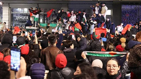 Hinchas de Marruecos en las calles de Europa