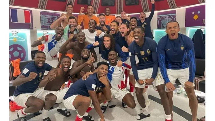 La selección de Francia festejó su paso a las semifinales del Mundial.
