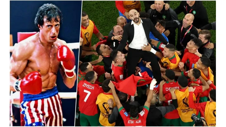 DT de Marruecos festeja la clasificación ante Portugal asegurando que son el Rocky de Qatar 2022.