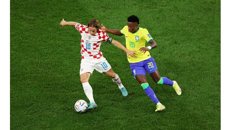 Luka Modric jugó muy bien en la victoria por penales de Croacia ante Brasil.