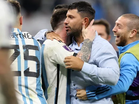 El Kun se ríe a carcajadas del enojo de Messi: "Cuando miran a tu chica"