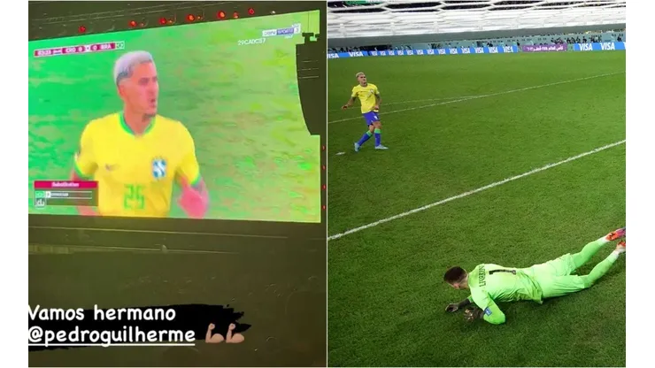 Arturo Vidal le dejó buenos deseos a Pedro, su compañero en el Flamengo.