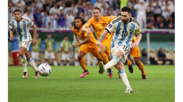 Messi llegó a diez goles en mundiales con la Albiceleste.
